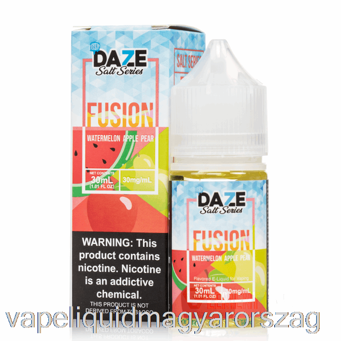 Jeges Görögdinnye Alma Körte - 7 Daze Fúziós Só - 30 Ml 30 Mg Vape Folyadék